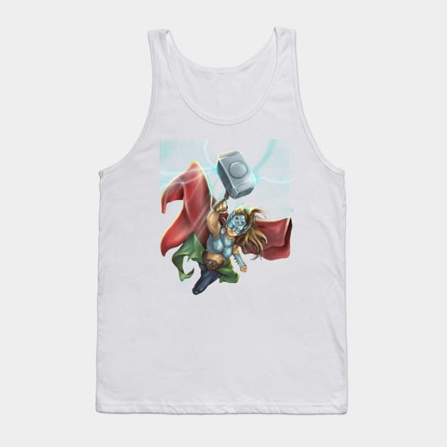 The Mighty Thor Tank Top by dbcreations25